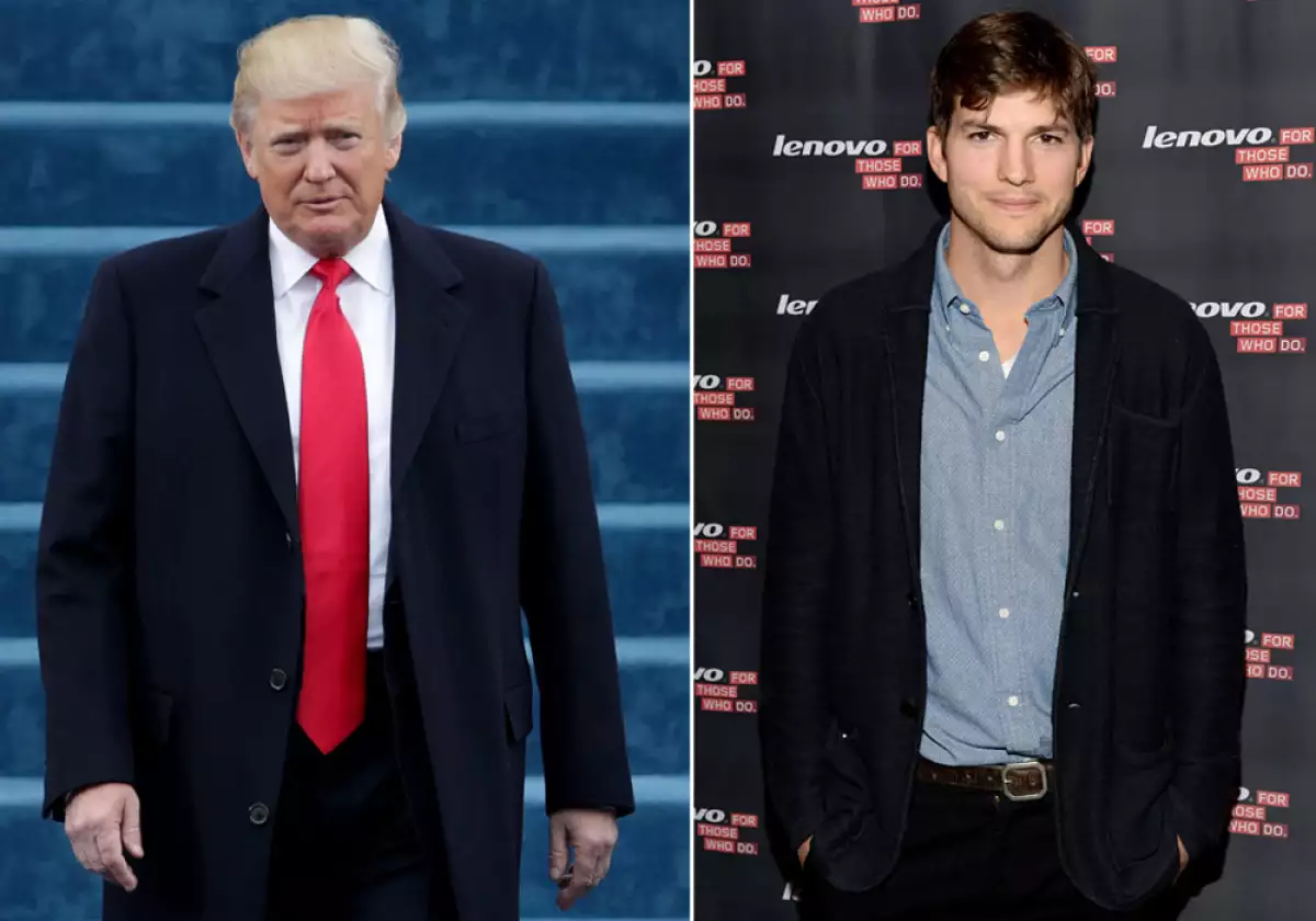 Donald Trump y Ashton Kutcher