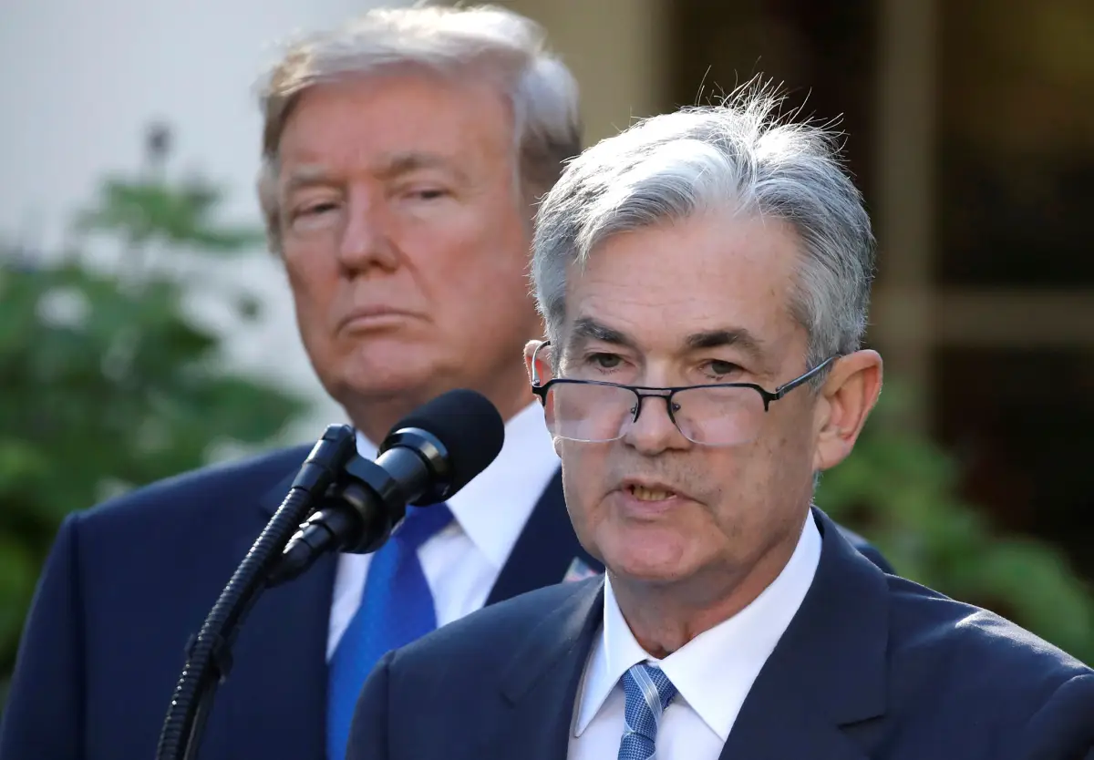 Donald Trump Jerome Powell Fed