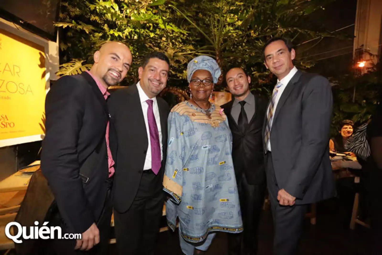 Alexandre Marcel, José Mario Fernández, Alice Nkom, Luis Hernández y Esteban González