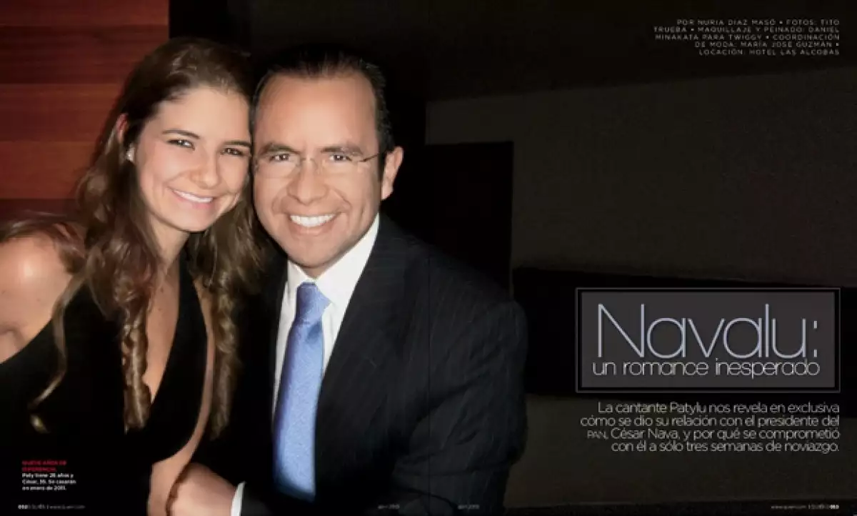 La cantante revela en exclusiva a la revista Quién cómo se dio su sorpresiva relación con el presidente del PAN, César Nava, y por qué se comprometió con él a sólo tres semanas de noviazgo.
