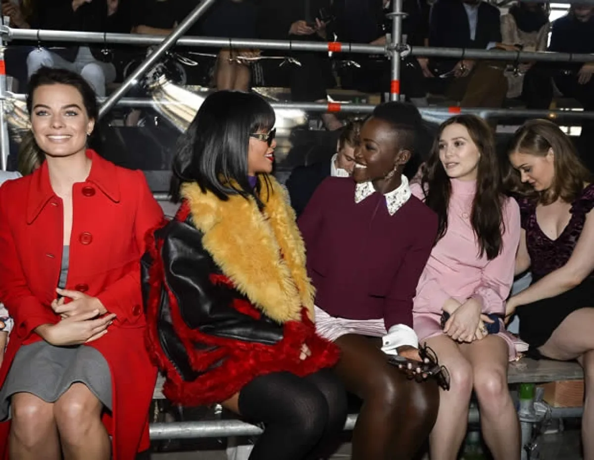 Se nota que Rihanna y Lupita la pasaron muy bien.