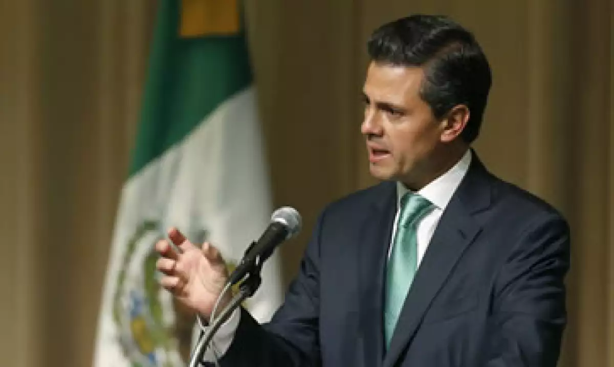 El presidente Peña Nieto encabezó la presentación del programa (Foto: AP)