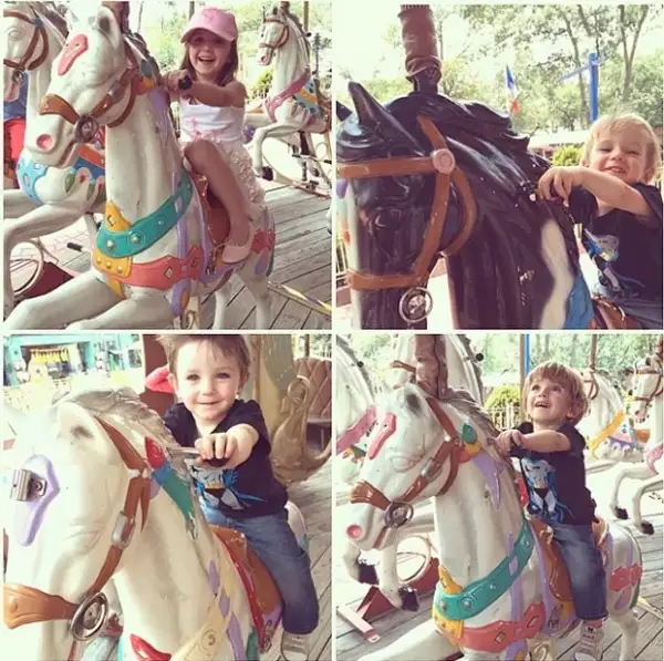 Pese a todas sus ocupaciones, Inés no descuida su labor de mamá.