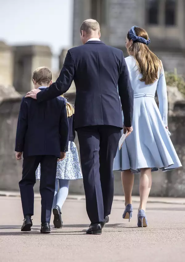 The British Royal Family Attend Easter Service