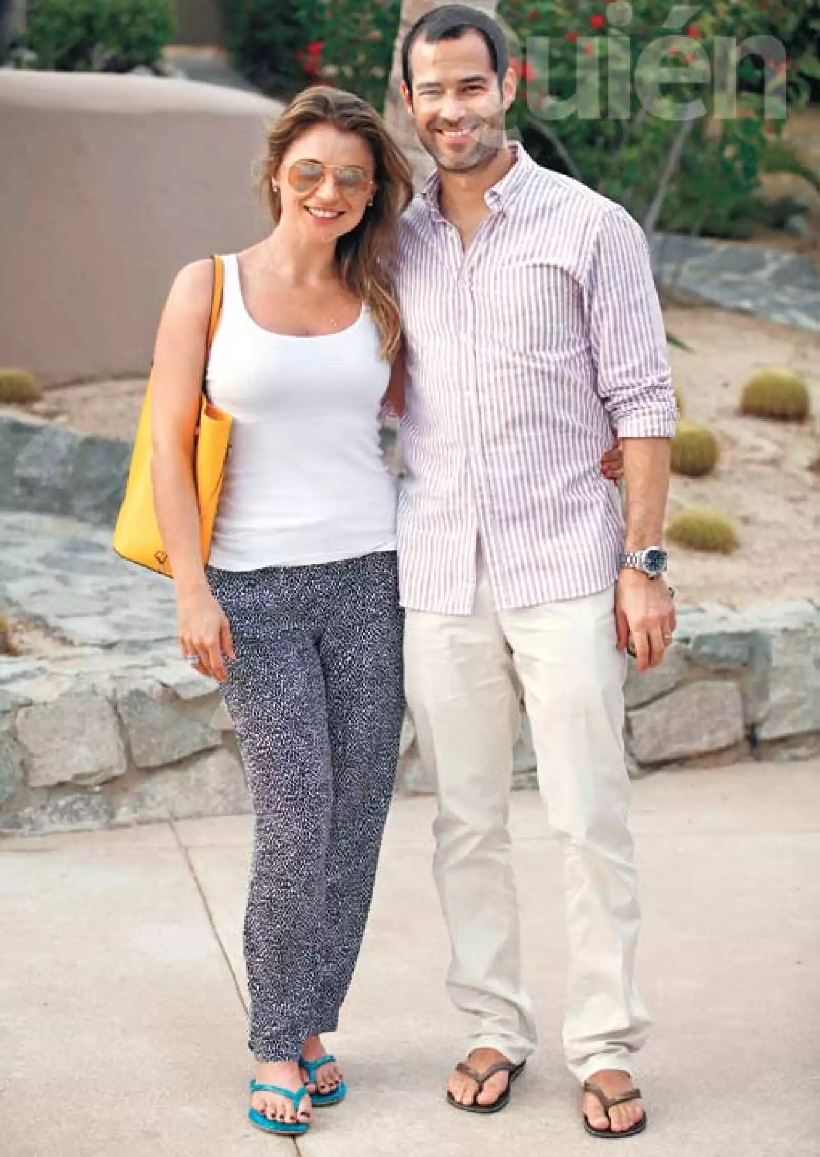 Ludwika y Emiliano durante la comida del BIFF.