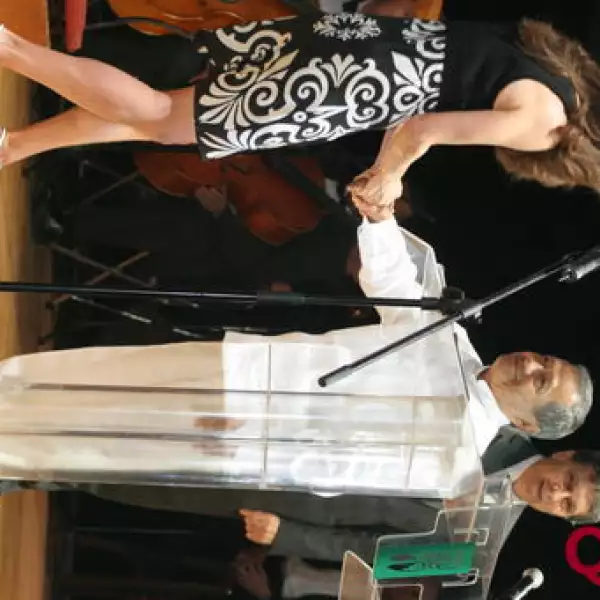 Presentación del concierto de Plácido Domingo en Chichen Itza