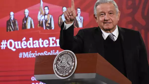 Andrés Manuel López Obrador, durante la sesión de preguntas en la conferencia mañanera.