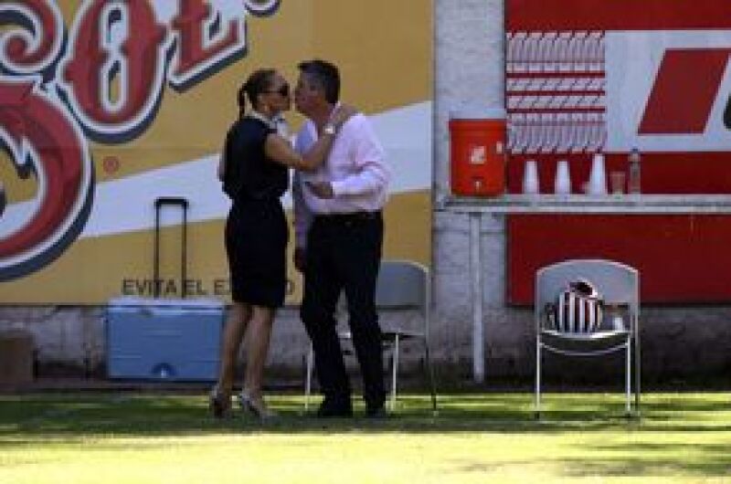 Jorge y Angélica, su esposa, estuvieron muy cariñosos.