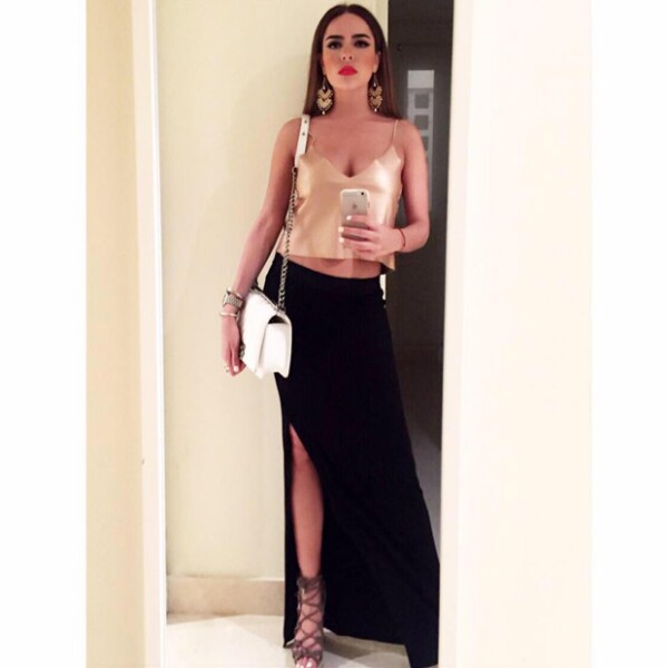 Ella podría ser la presunta exnovia de Gio que corrió Belinda de su concierto.