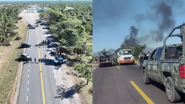 narco bloqueos y operativos en Durango, Nayarit y Sonora tras detención de Ovidio Guzmán
