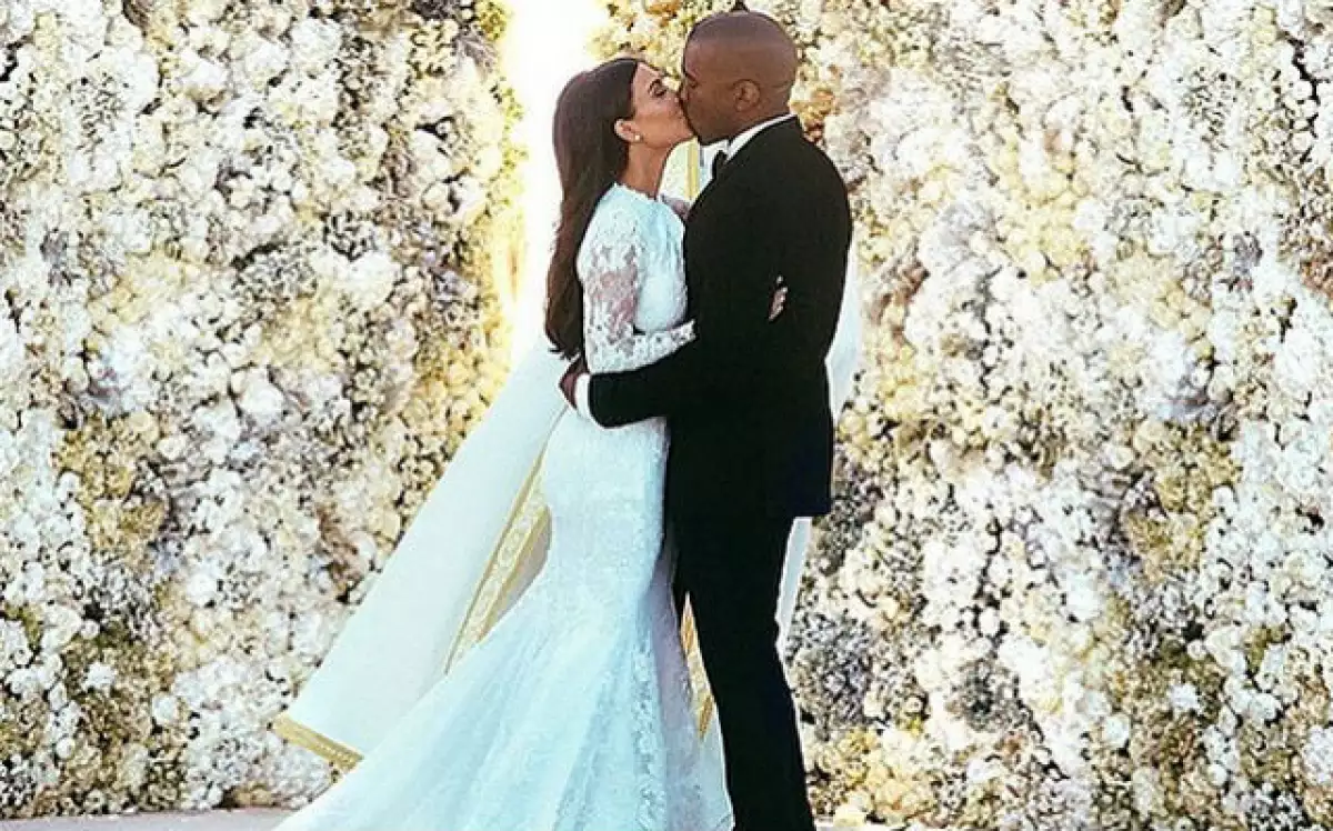 Kim Kardashian y Kanye West.