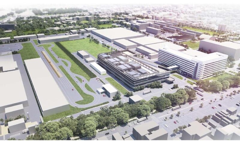 Vista aérea del Bridgestone Innovation Park / Tokio