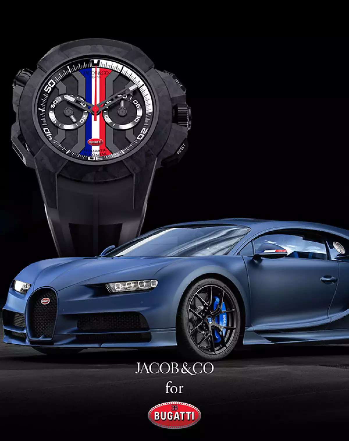 El Epic X Chrono de Jacob & Co y Bugatti