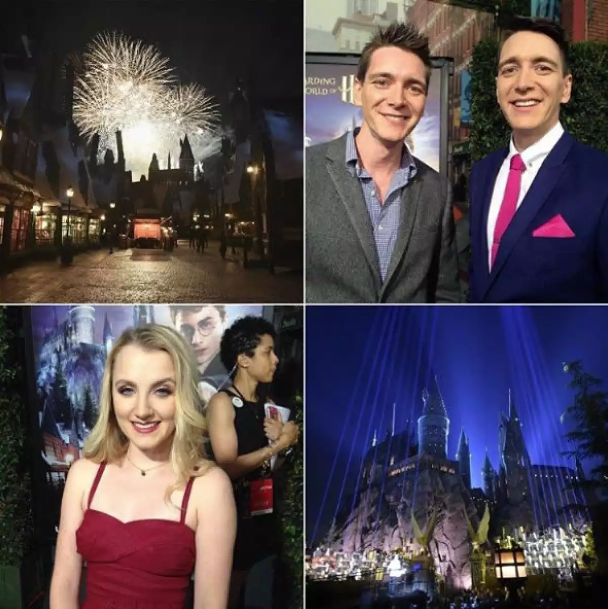 A la inauguración de Wizarding World Hollywood fueron varios actores de Harry Potter.