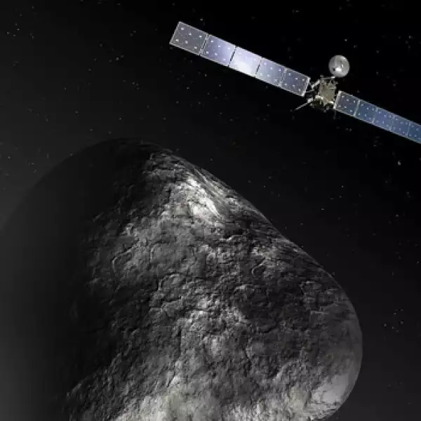 dibujo de la sonda rosetta facilitado por la ESA