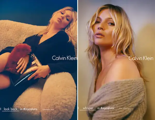 Con 42 años, Kate Moss sigue descubriendo a fans en la generación millennial como lo comprueba esta nueva campaña de Calvin Klein.