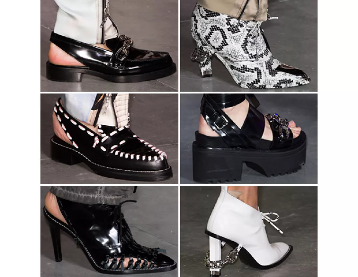 Zapatos de la colección SS16.