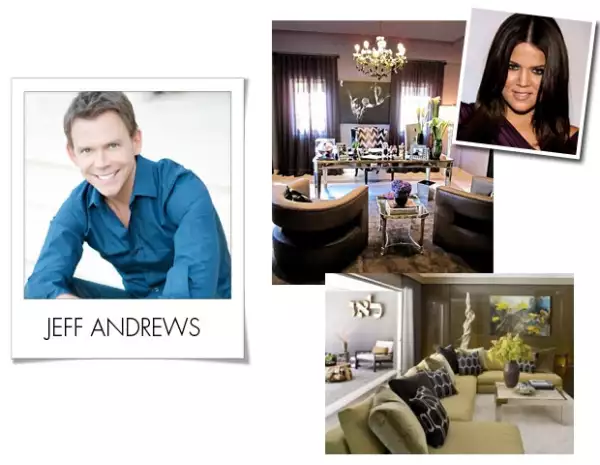 El responsable de las decoración de algunas de las hermanas Kardashian es Jeff Andrews.