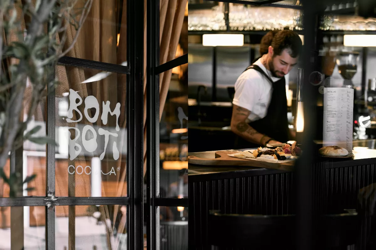 chef madrigal de bomboti cocina preparando los platillos de la cafeteria en la barra