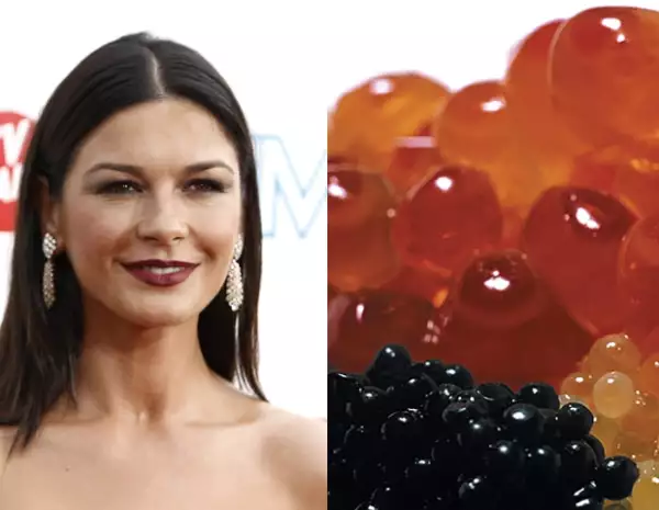 El brillo de su pelo se debe al caviar.