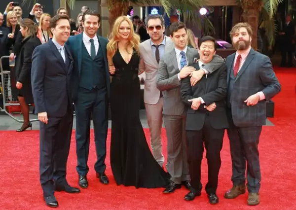 El elenco de la tercer parte de `Hangover´se reunió en Leicester Square, Londres para la premiere europea de la cinta.