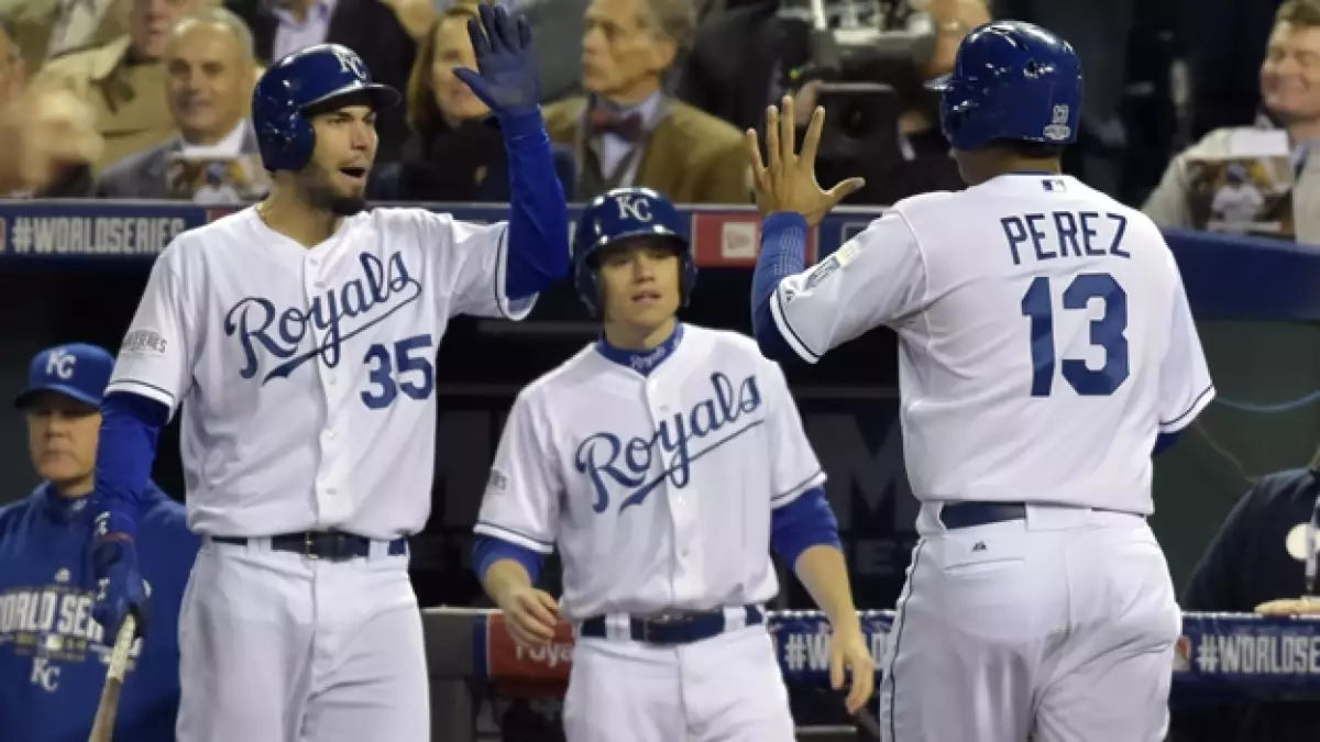 Todo fue celebración para los Reales de Kansas City que blanquearon a los Gigantes de San Francisco