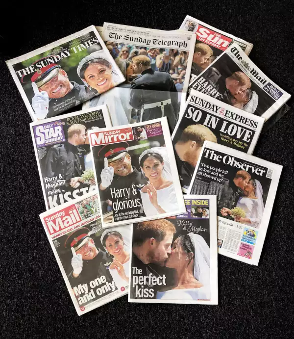 Royal Wedding Headlines in United Kingdom Newspapers