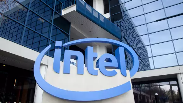 logo de intel en sus oficinas