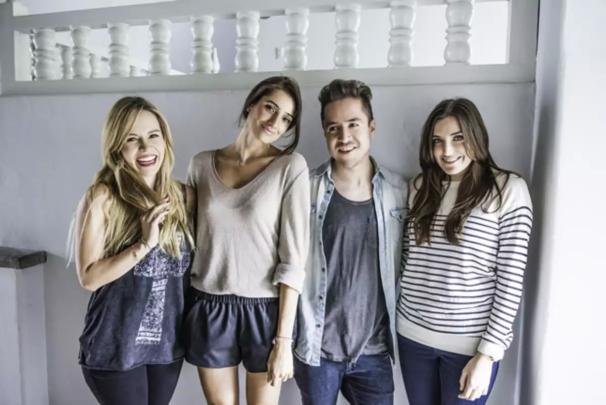 Cassandra de la Vega, Mariana Padilla, Álvaro Valdez y Sofía Lascurain.