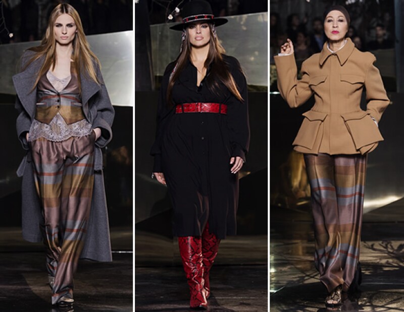 Andreja Pejic, Ashley Graham y Pat Cleveland.