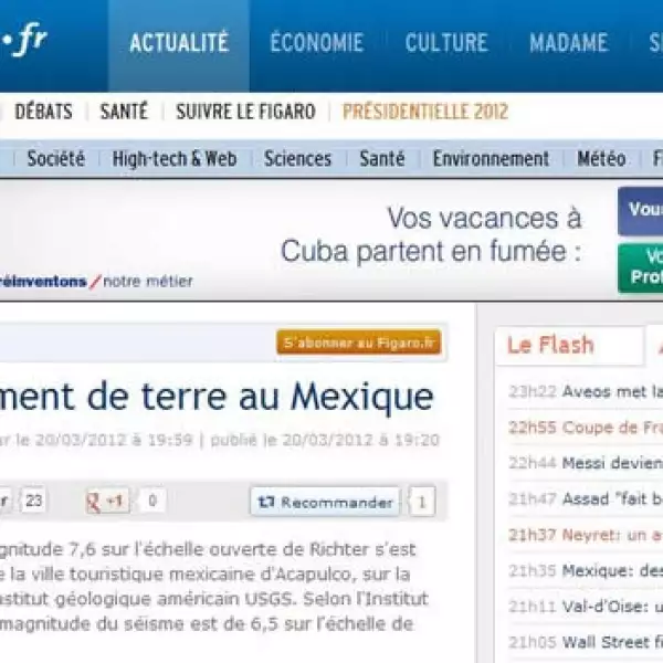 Portales temblor Le Figaro