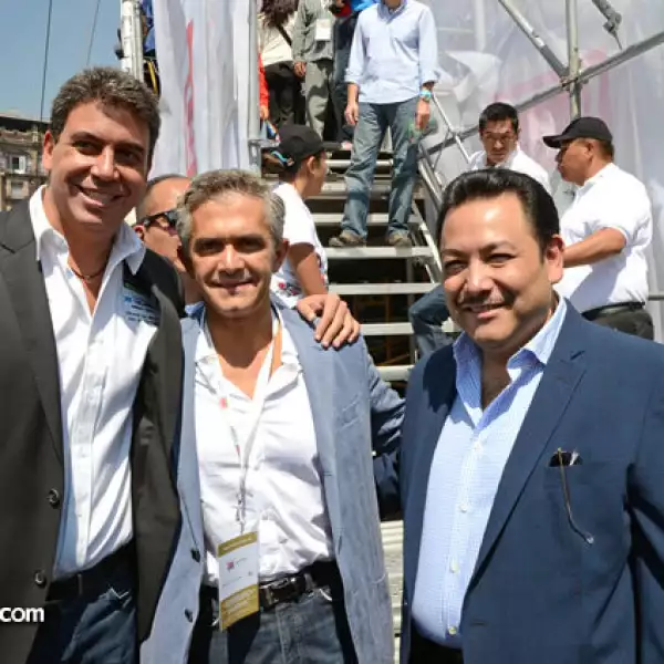 Arturo Elías Ayub, Miguel Ángel Mancera y Héctor Serrano