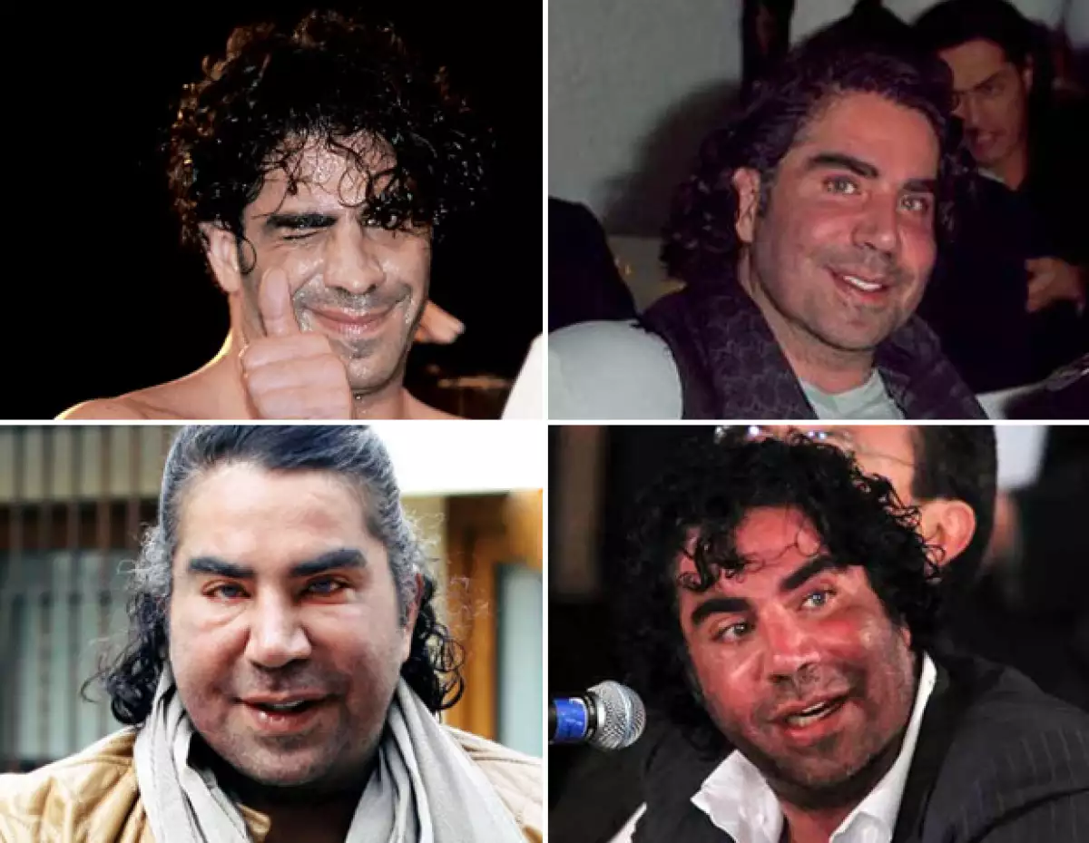 Jorge Kahwagi en sus inicios como boxeador. Las demás fotos corresponden a su etapa política.