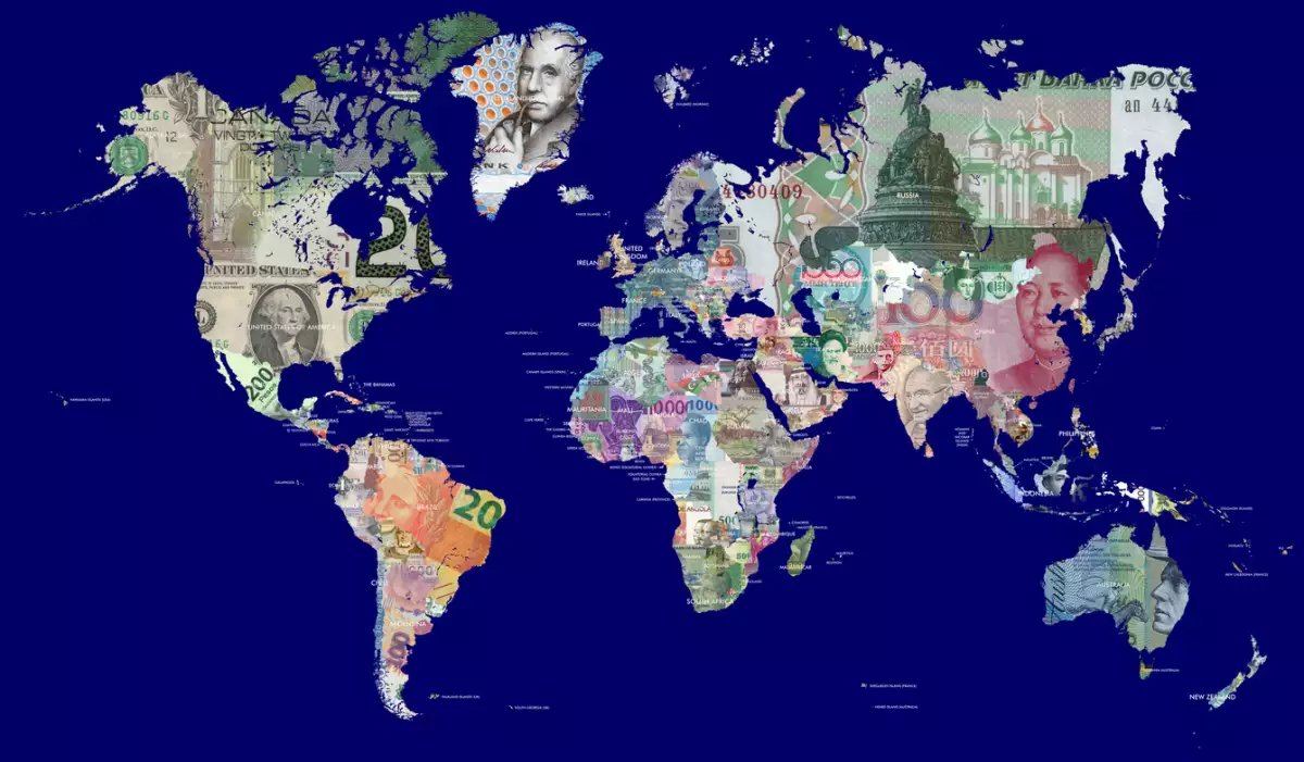 mapa economía global