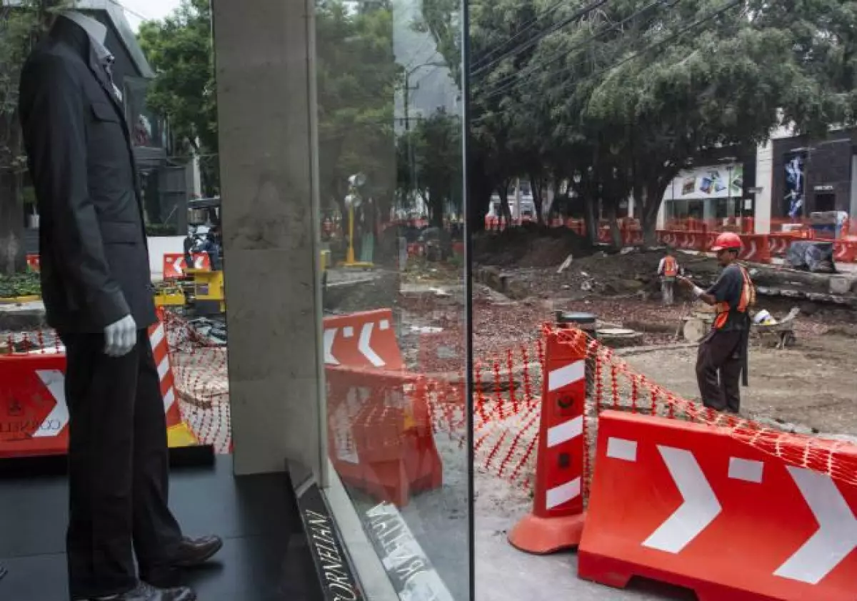 Obras en Masaryk