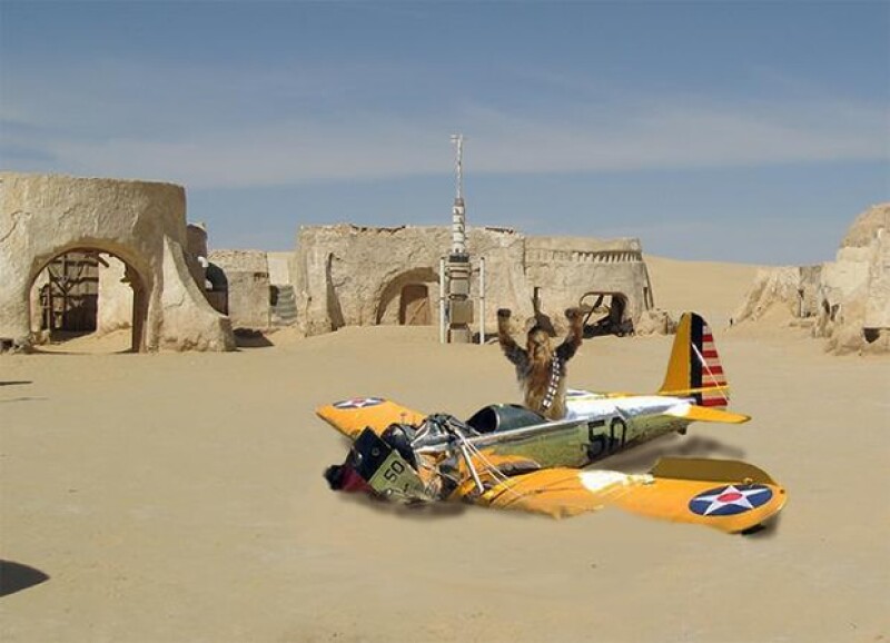 Meme sobre el accidente de Harrison Ford.