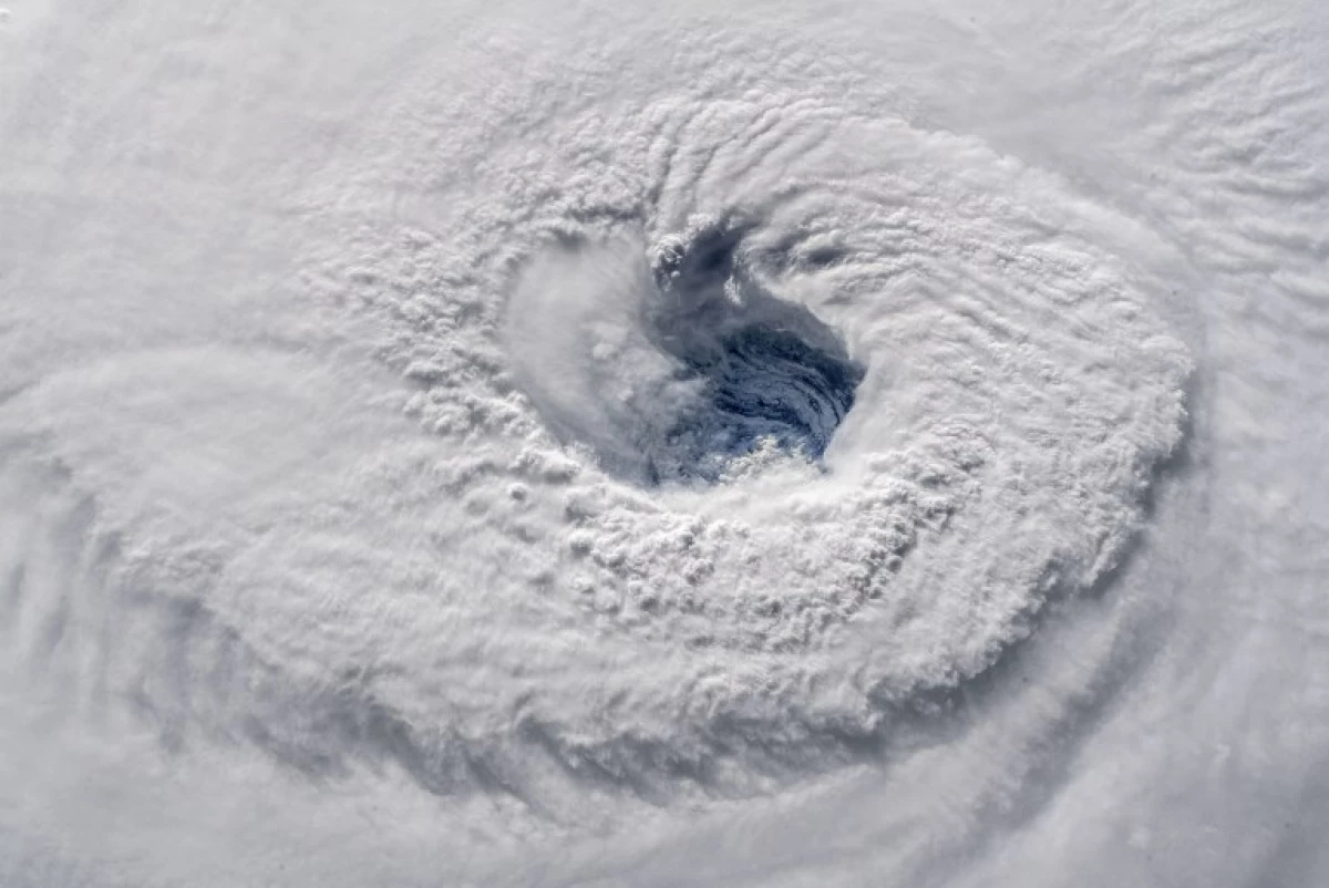 Ojo del huracán Florence NASA Estados Unidos