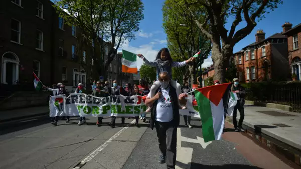 Protestas en solidaridad con Palestina en Berlín