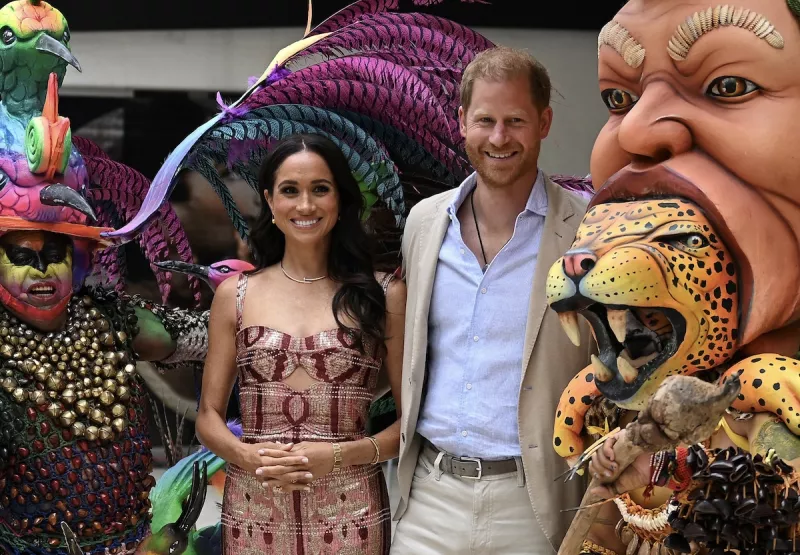 El príncipe Harry y Meghan Markle, duques de Sussex, visitan Colombia, donde los recibe la vicepresidenta Francia Márquez