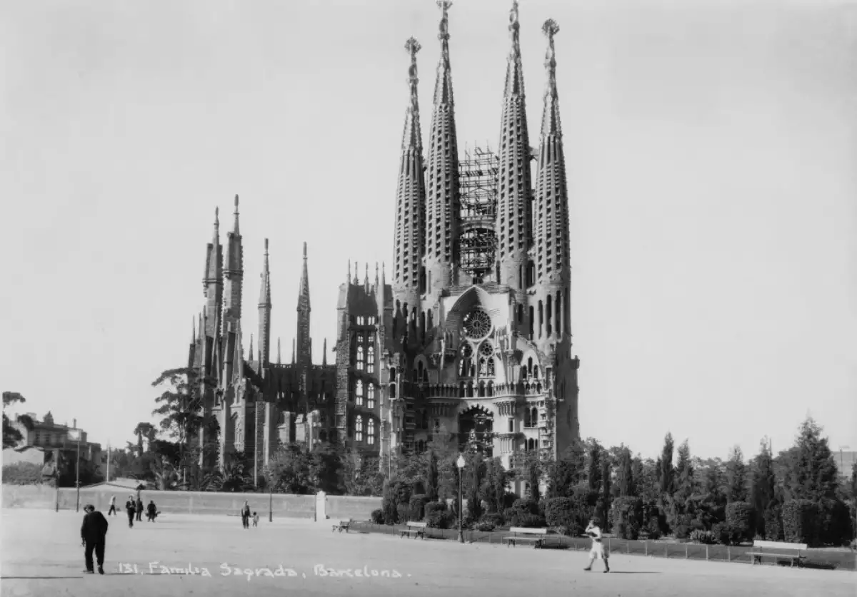 Foto de la sagrada familia en 1949
