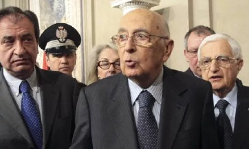 Algunos reportes señalaron que el mandatario italiano, Giorgio Napolitano, podría dejar el cargo antes de las elecciones. (Foto: Reuters)