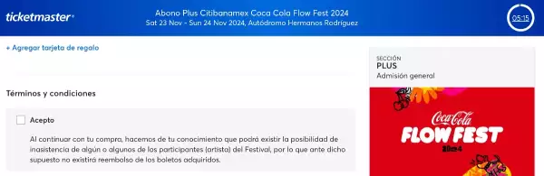 Ticketmaster reembolso