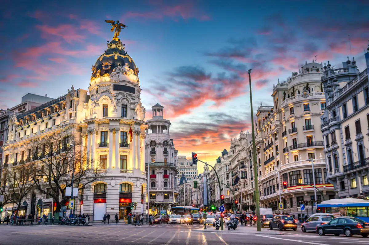 Madrid Spain on Gran Via