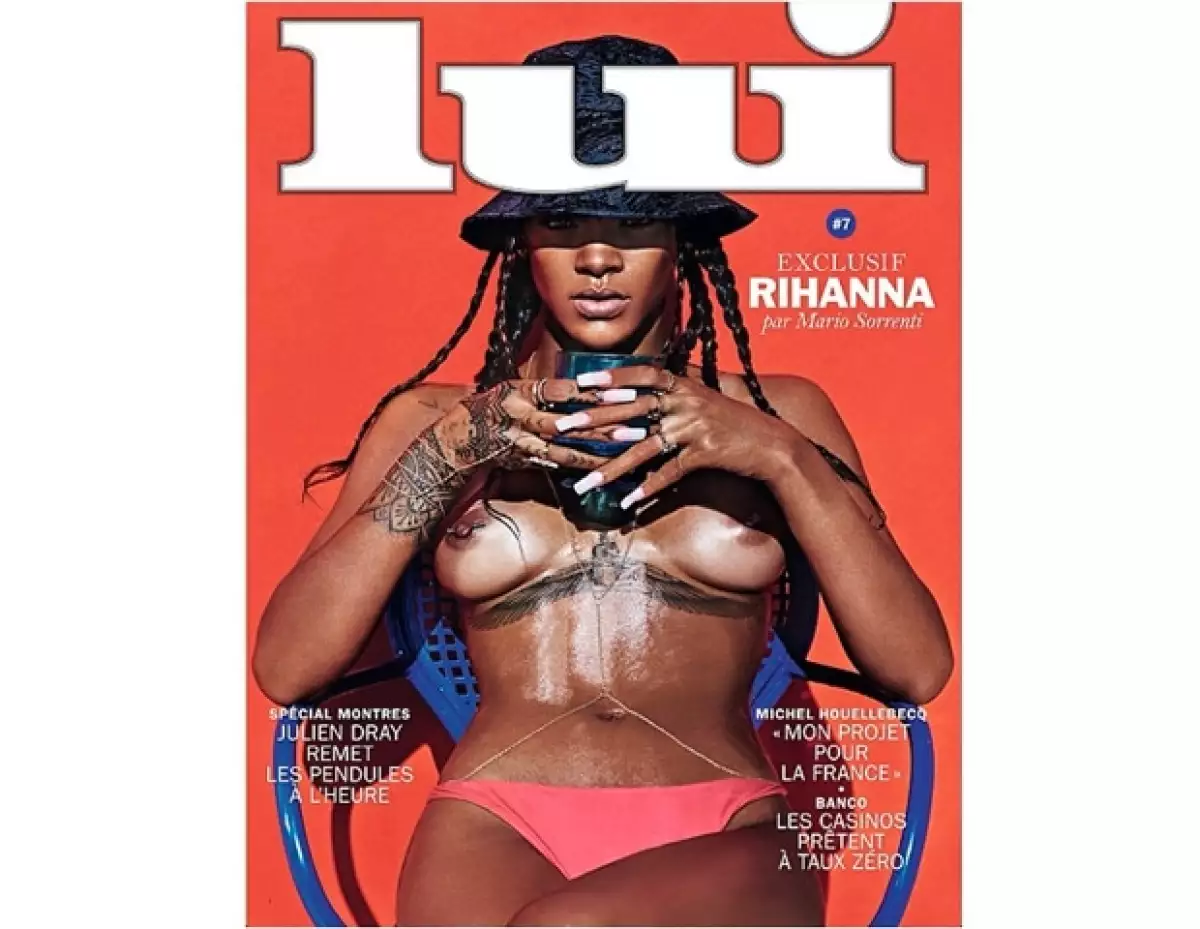 Ayer la cantante compartió con mucho orgullo su portada para la revista francesa “lui”, donde aparece topless, algo que a la red social no le pareció pues según su código, violaba algunas normas.