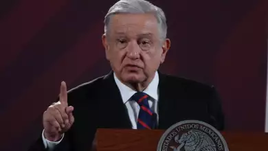 Andrés Manuel López Obrador durante la conferencia matutina desde Palacio Nacional