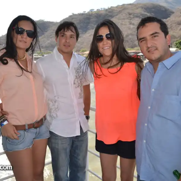 Alexa Limberópulos, Pablo Mercado, Ivette Rodríguez y Diego Mercado