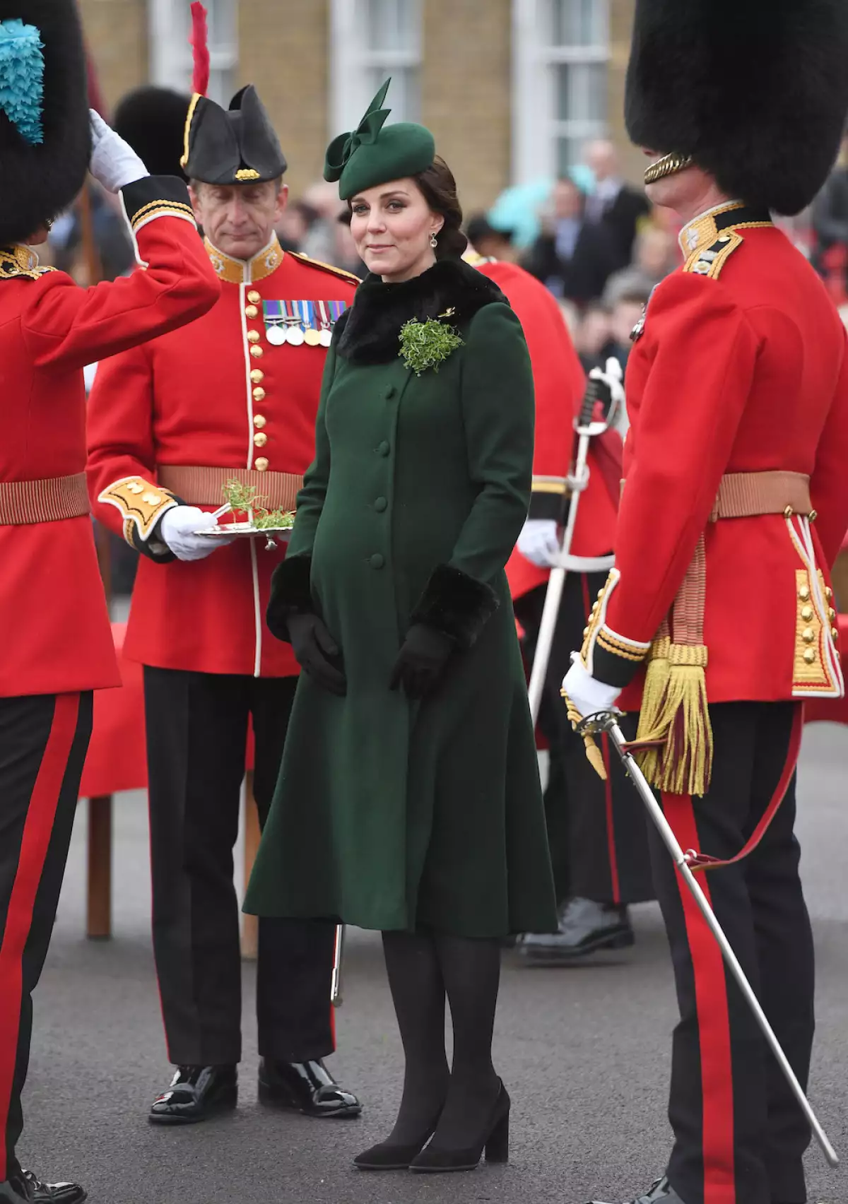 The Duke And Duchess Of Cambridge Attend The Irish Guards St Patrick's Day Parade