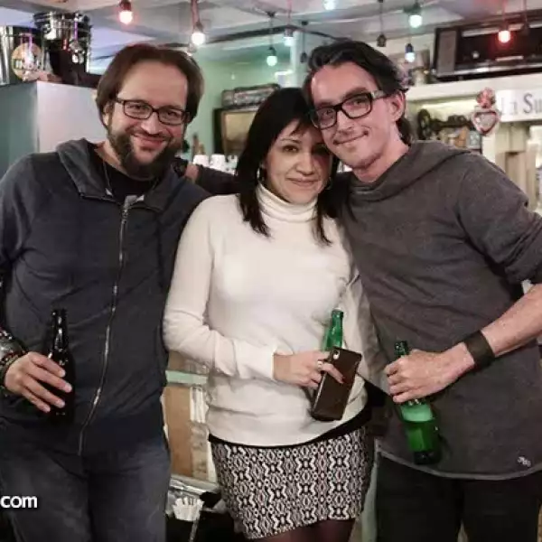 Hugo Breton,Mariana Martínez y David Leal