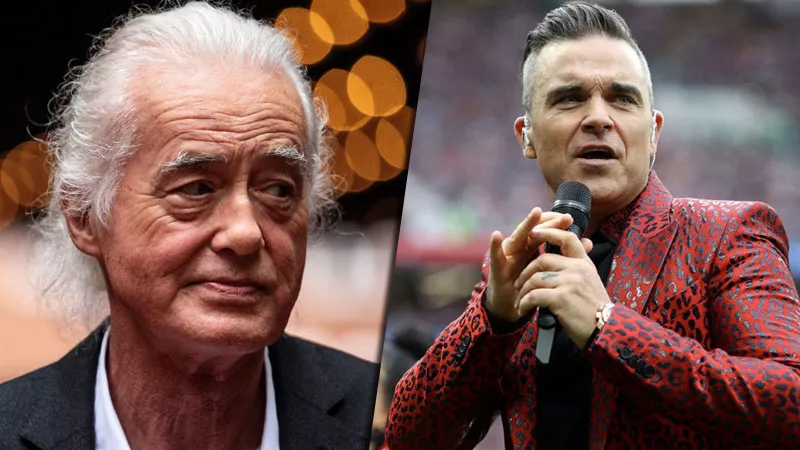 Jimmy Page y Robbie Williams