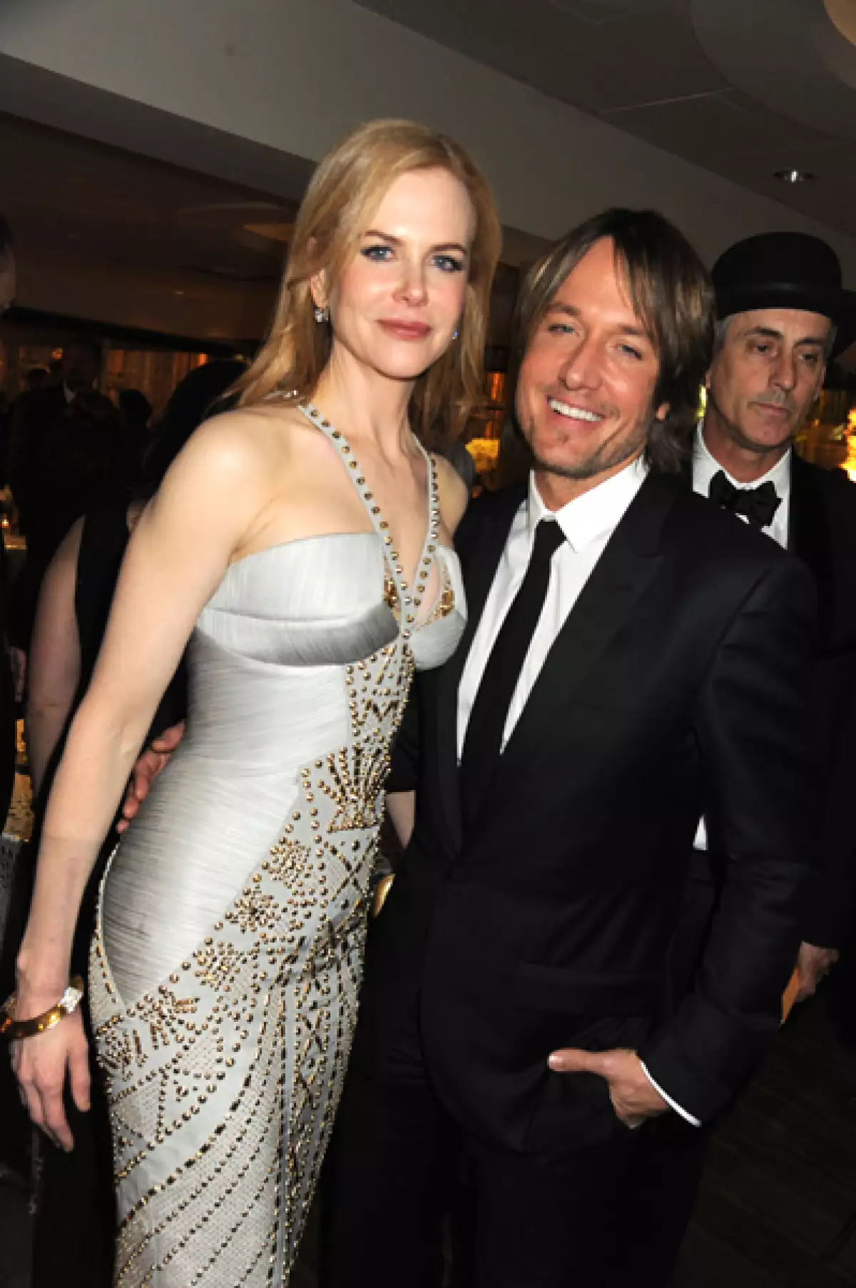 Tal parece que el amor de la pareja de fortalece con el tiempo. Nicole y Keith gozaron de una noche llena de música en la fiesta HBO